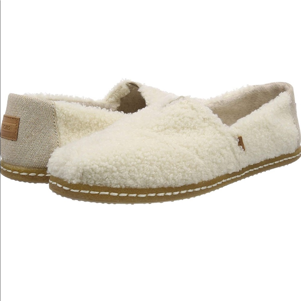 Alpargata Faux Shearling Slip On Shoe size 8.5
